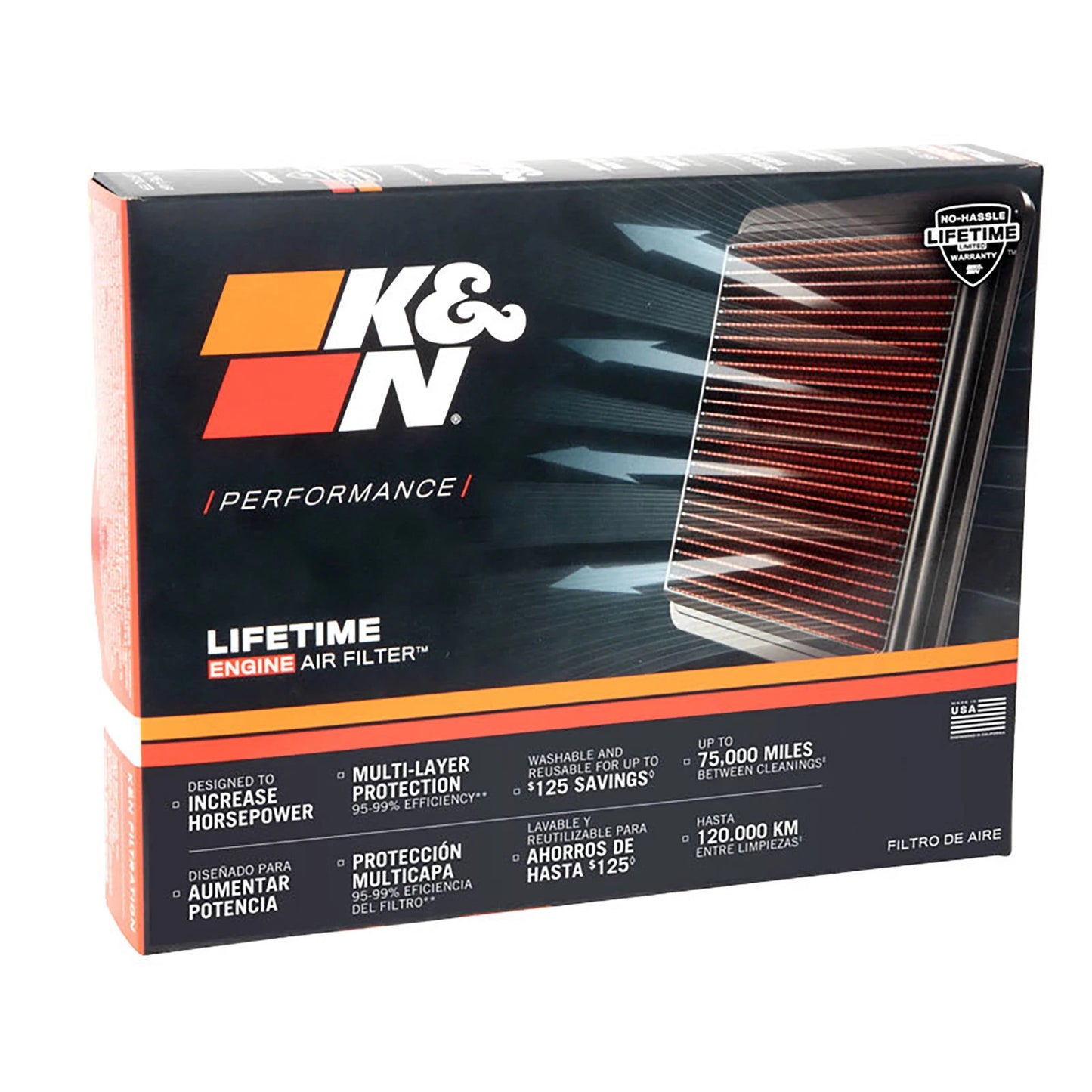 K&N Engineering Drop In Air Filter: Honda Civic / CRX 1988 - 1991