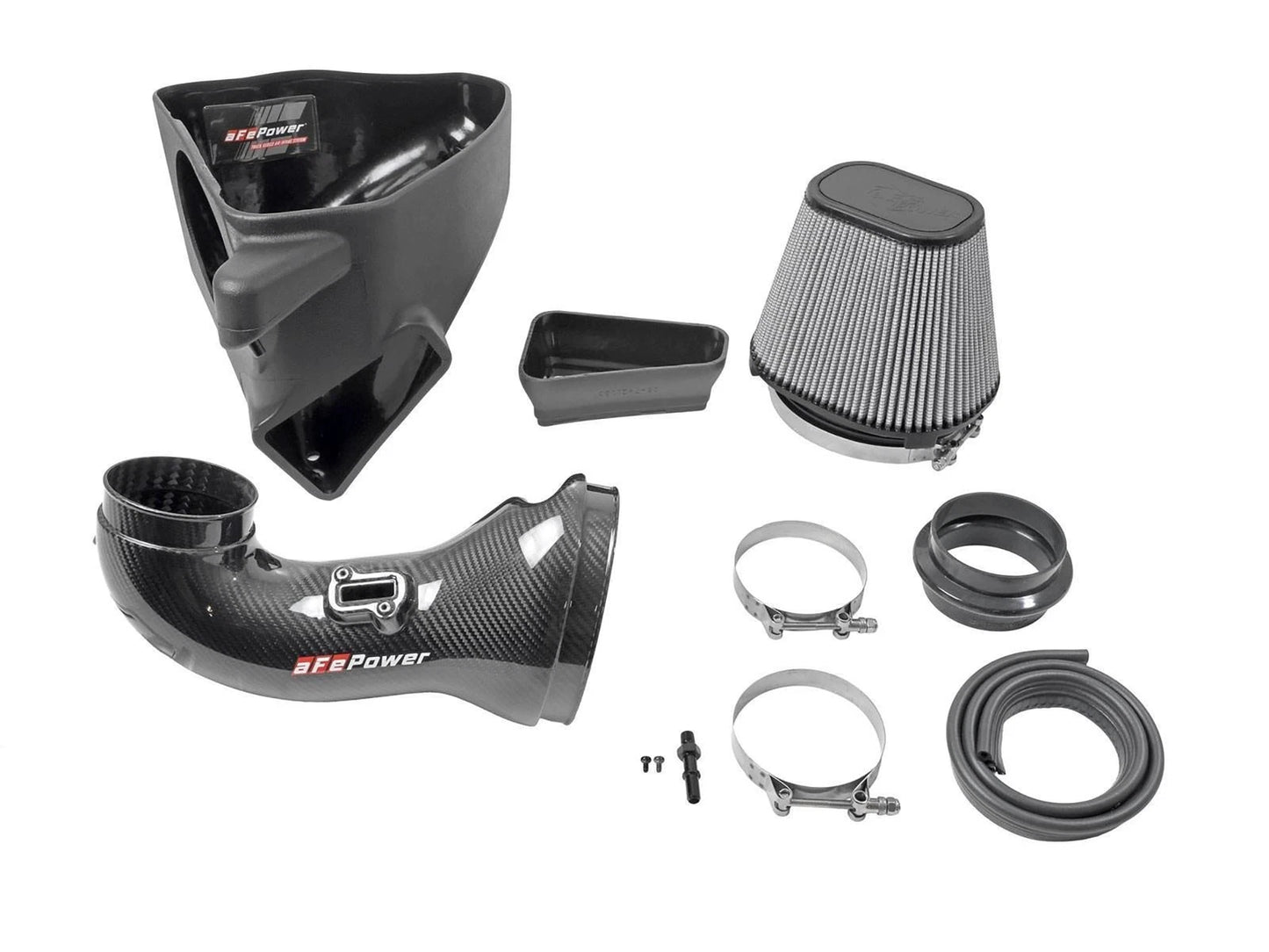aFe Track Series Carbon Fiber CAI w/ Pro-DRY S Filters | Chevrolet Camaro ZL1 (6.2L V8) (57-10018D)