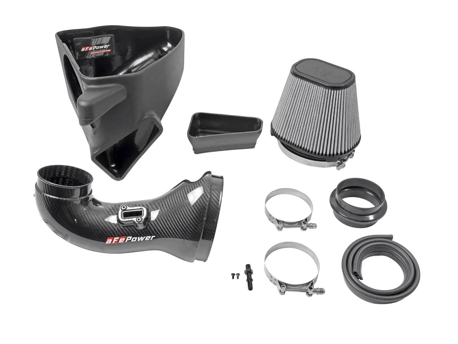 aFe Track Series Carbon Fiber CAI w/ Pro-DRY S Filters | Chevrolet Camaro ZL1 (6.2L V8) (57-10018D)