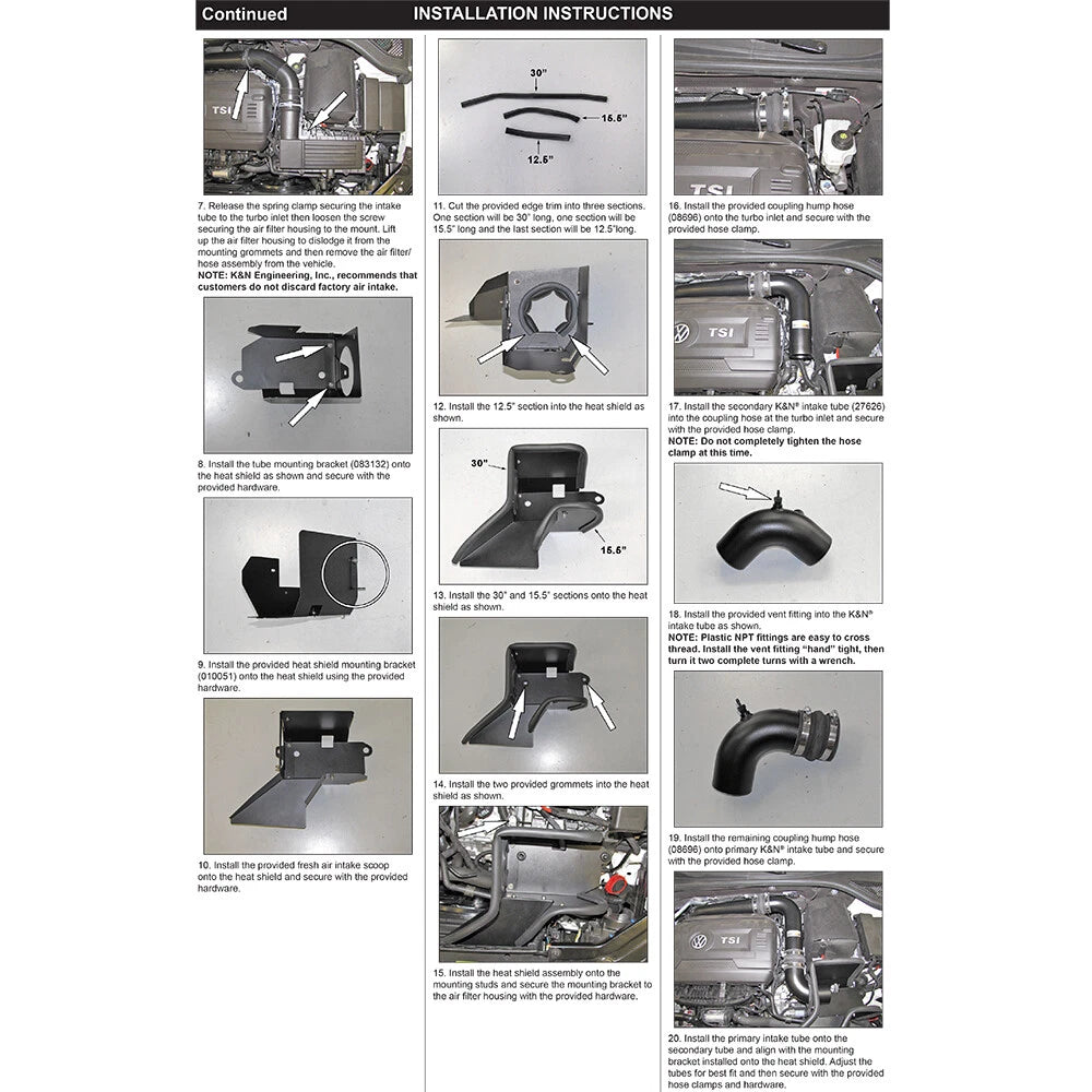 K&N Typhoon Intake | VW Jetta GLI 2.0L-L4 (14-15) (69-9507TTK)