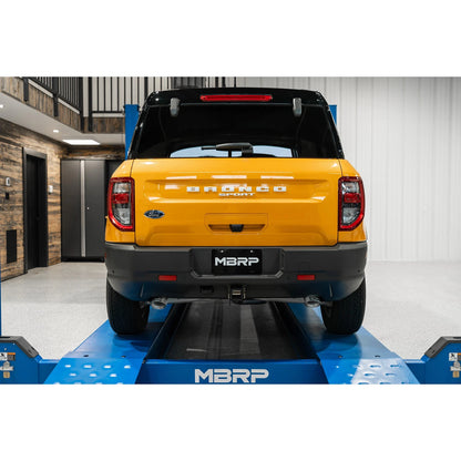 MBRP 2.5in Resonator-Back Dual Rear Exit Aluminum Steel Exhaust | Ford Bronco Sport (21+) (S5207AL)