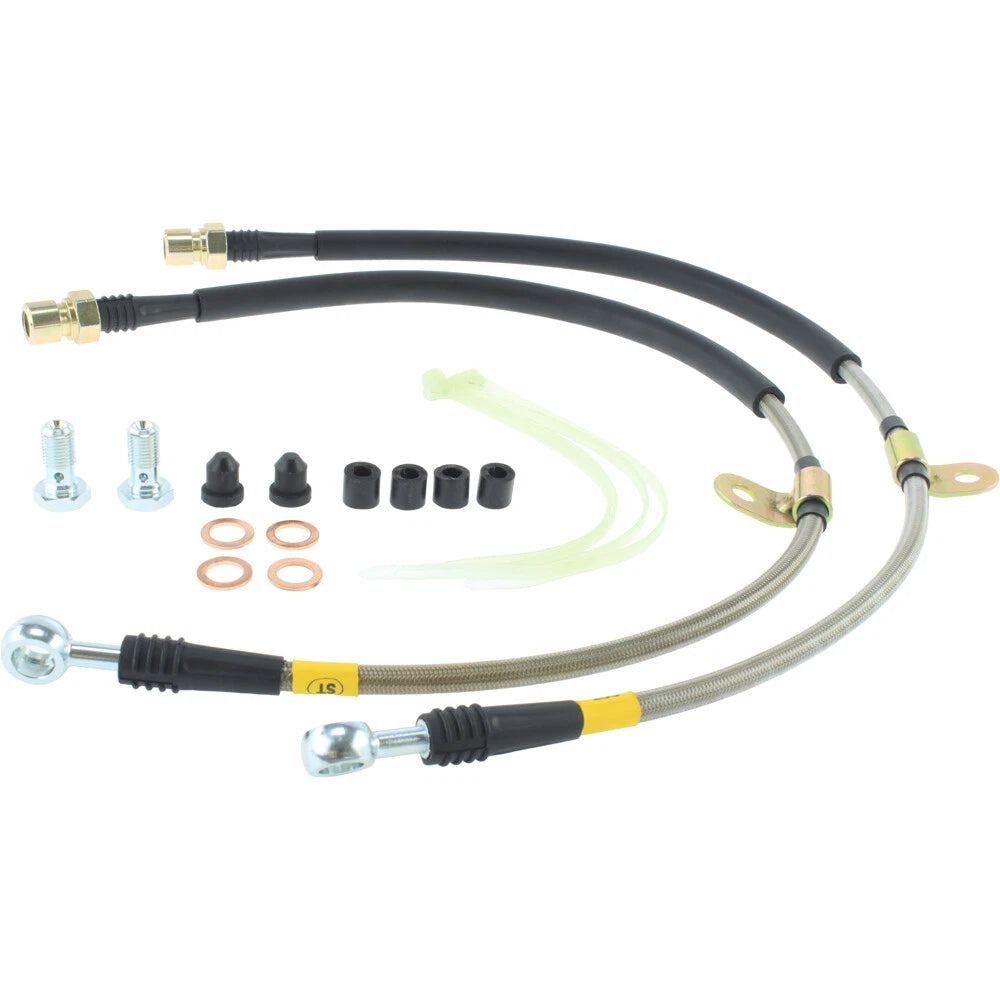 StopTech 950.61014 Front Braided Stainless Brake Line Kit for 2010-11 Ford F-150