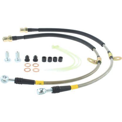StopTech 950.61014 Front Braided Stainless Brake Line Kit for 2010-11 Ford F-150