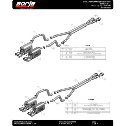 Borla Cat-Back Exhaust System - ATAK | Multiple Fitments (140453)