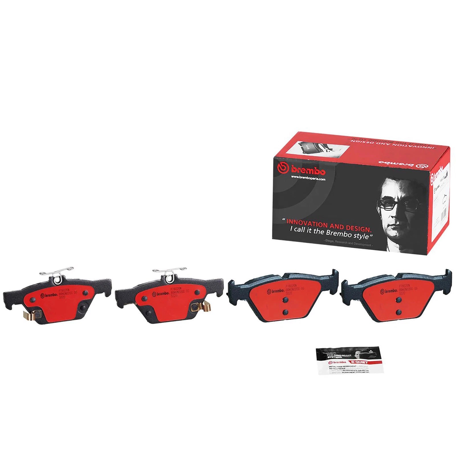 Brembo Premium OE Ceramic Rear Brake Pads | Subaru WRX (16-20) / Legacy/Outback/2019 Crosstrek (15-19) (P78026N)