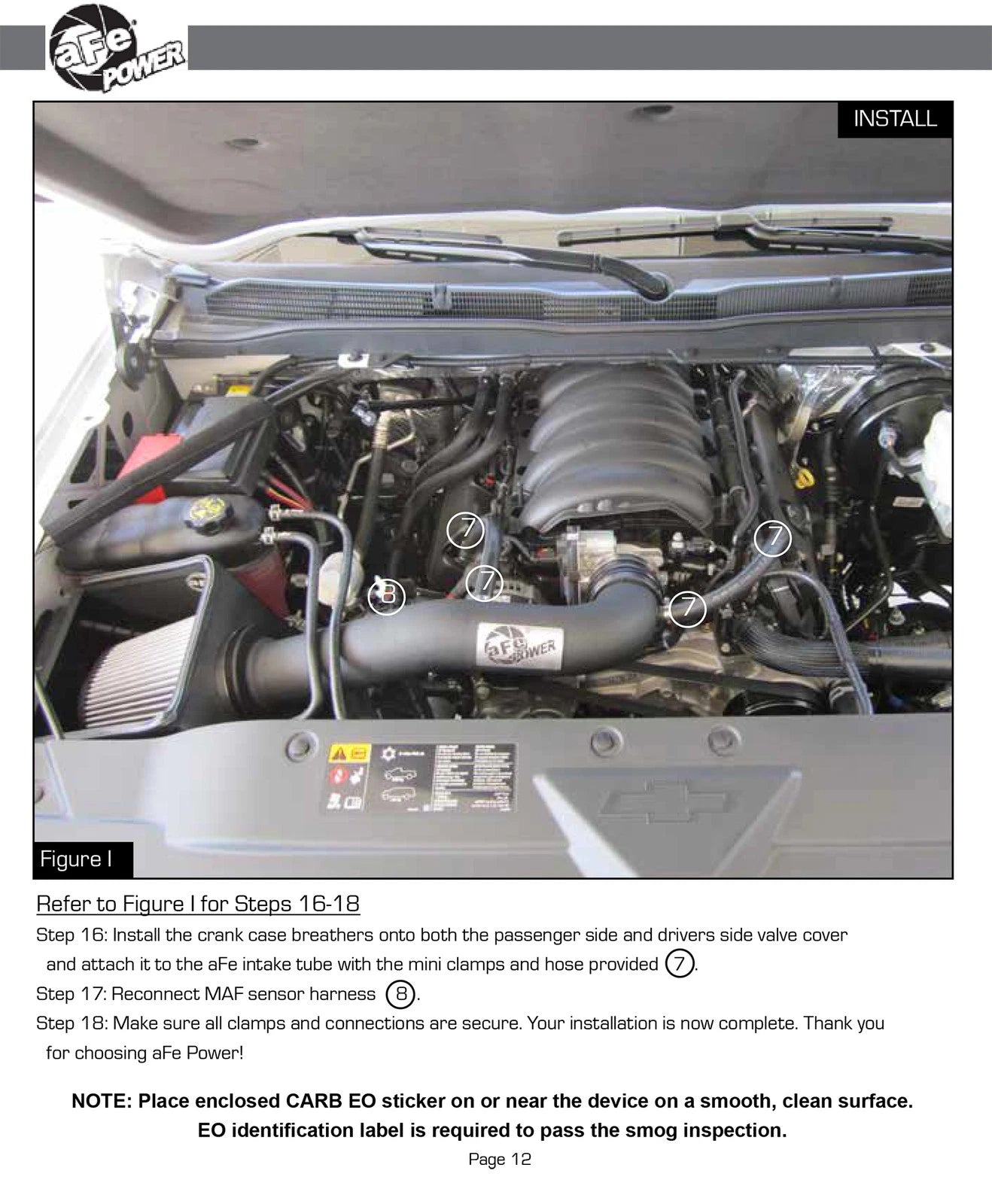 aFe Magnum FORCE Stage-2 Cold Air Intake GM Silverado/Sierra 1500 V8 5.3/6.2L (14-17) (51-32332)