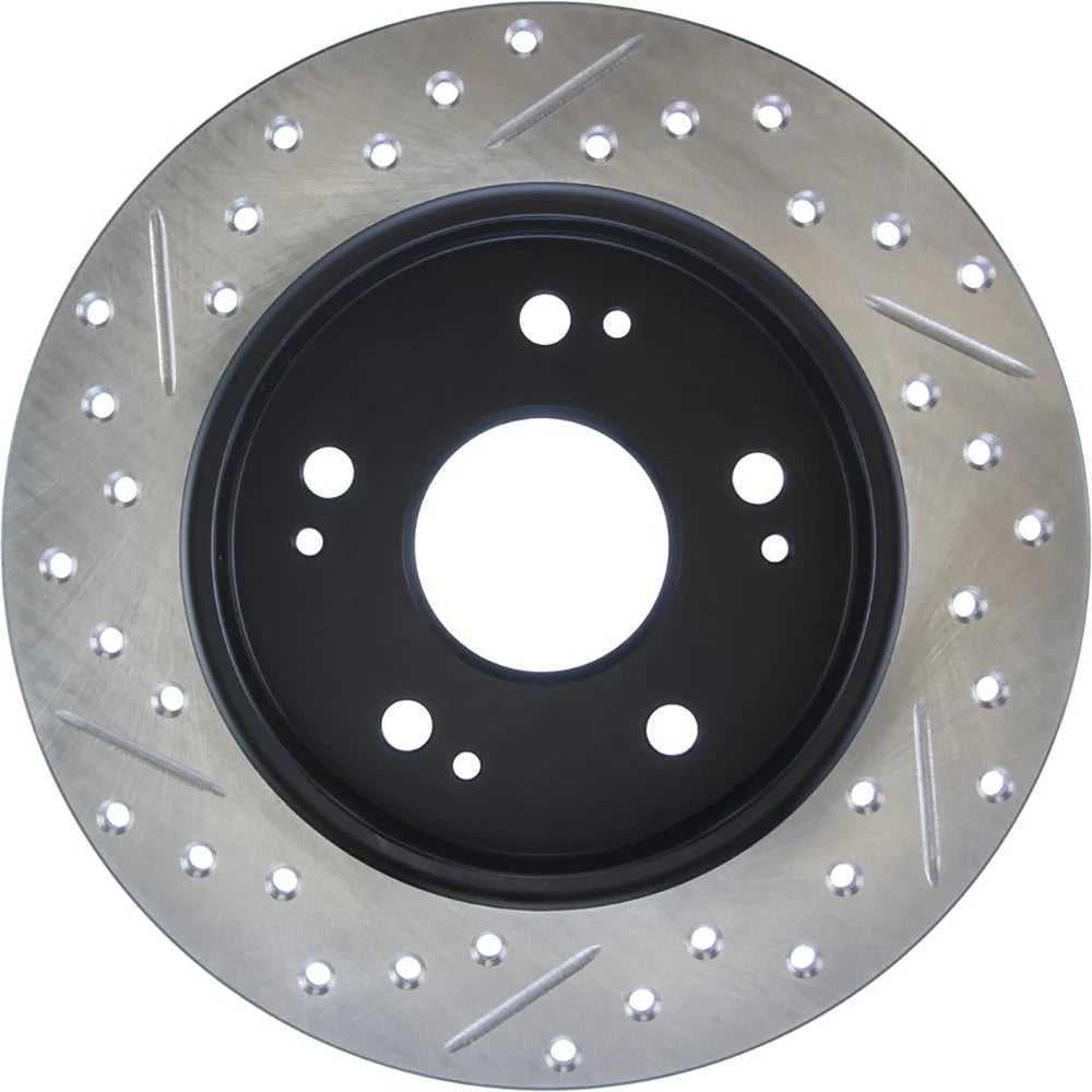 Stoptech Slotted And Drilled Rear Brake Rotor | 2006-2009 Honda Civic Ex/Si (127.40040L)