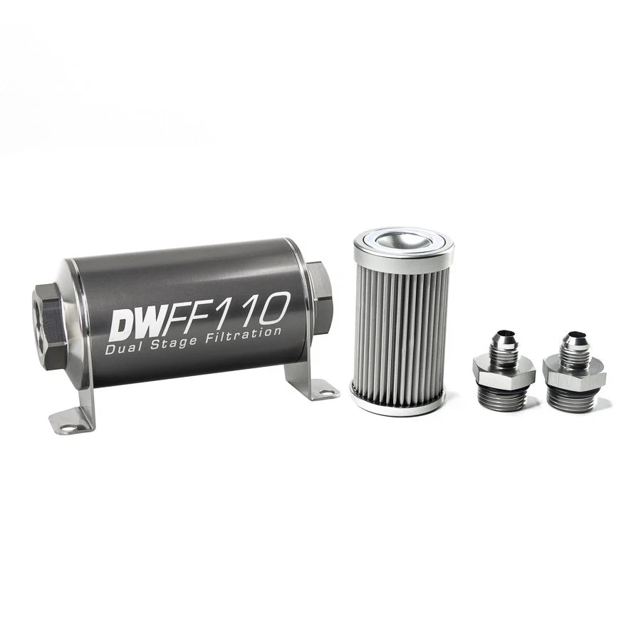 DeatschWerks Universal 10 Micron 110mm Fuel Filter (8-03-110-010K-10/-38/-516/-6/-8)