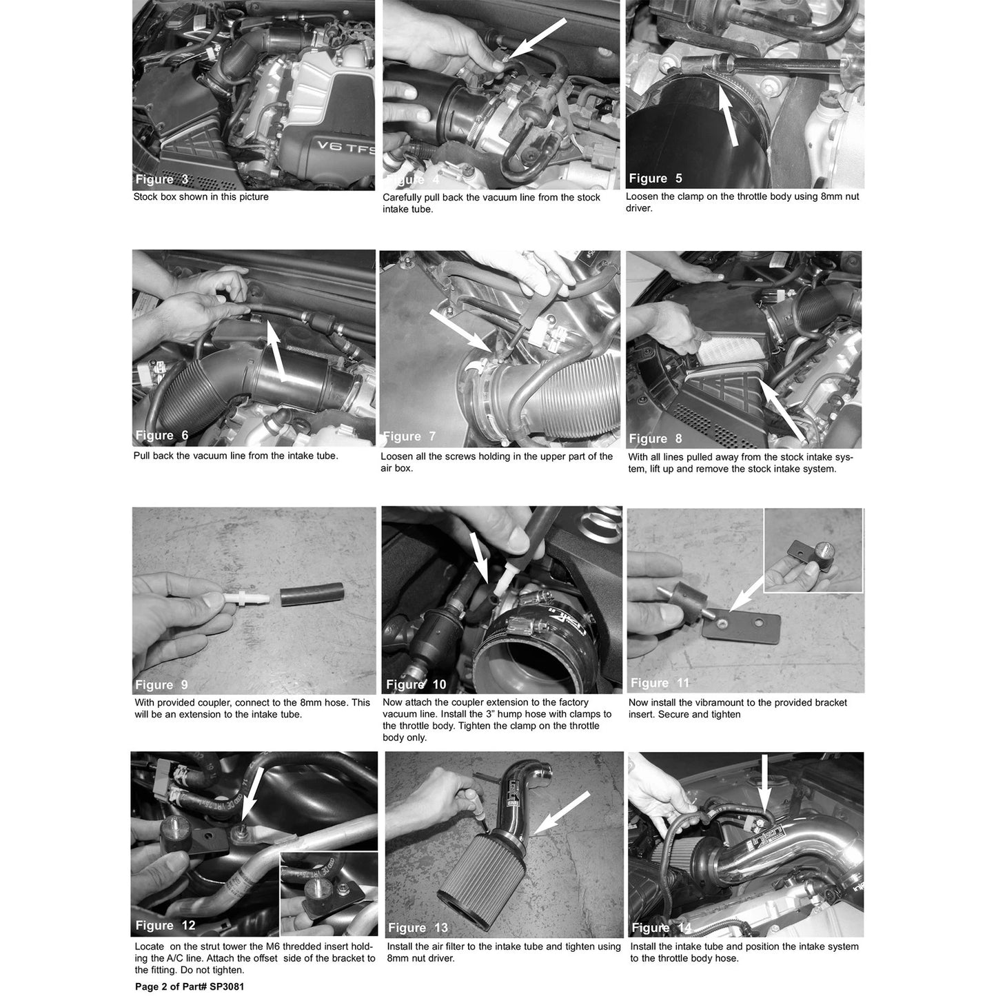 Injen Supercharged Black Short Ram Intake | Audi B8 S4 (15) / A4 Quattro (04-09) / Mercedes-Benz C-Class Br204 (07-15) / Audi A5 Quattro (07-17) / Audi S5 (07-17) / Audi Q5 (08-17) / Audi RS5 (10-16) / Audi A6 C7 (11-18) (SP3081WB)