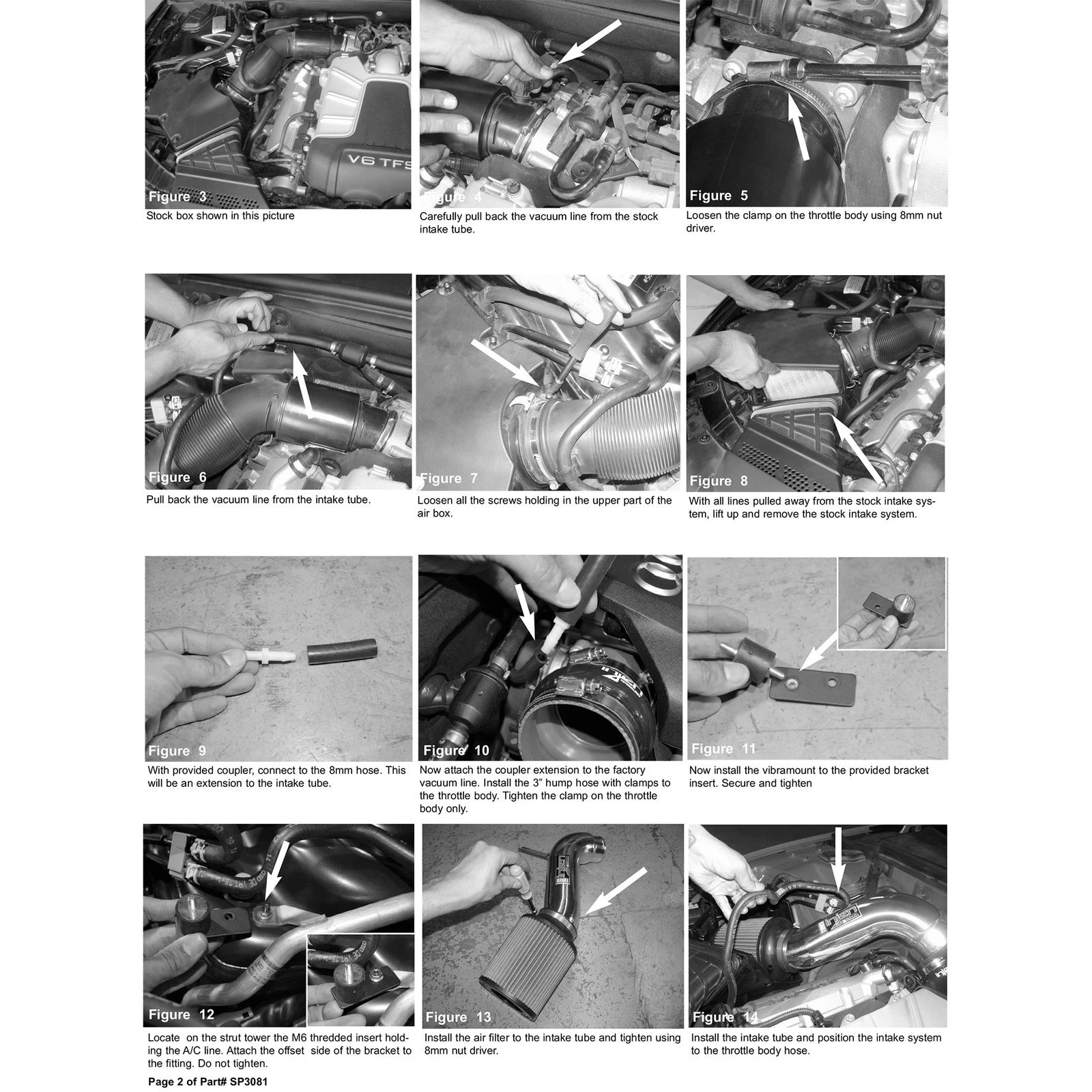 Injen Supercharged Black Short Ram Intake | Audi B8 S4 (15) / A4 Quattro (04-09) / Mercedes-Benz C-Class Br204 (07-15) / Audi A5 Quattro (07-17) / Audi S5 (07-17) / Audi Q5 (08-17) / Audi RS5 (10-16) / Audi A6 C7 (11-18) (SP3081WB)