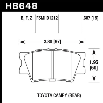 Hawk HPS Street Brake Pads | HB648F.607