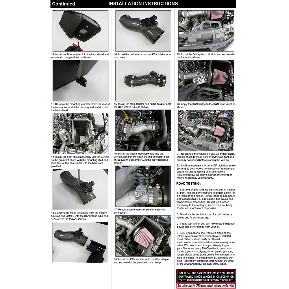 K&N Cold Air Intake | Honda Civic 1.5L Turbo (69-1509TC)