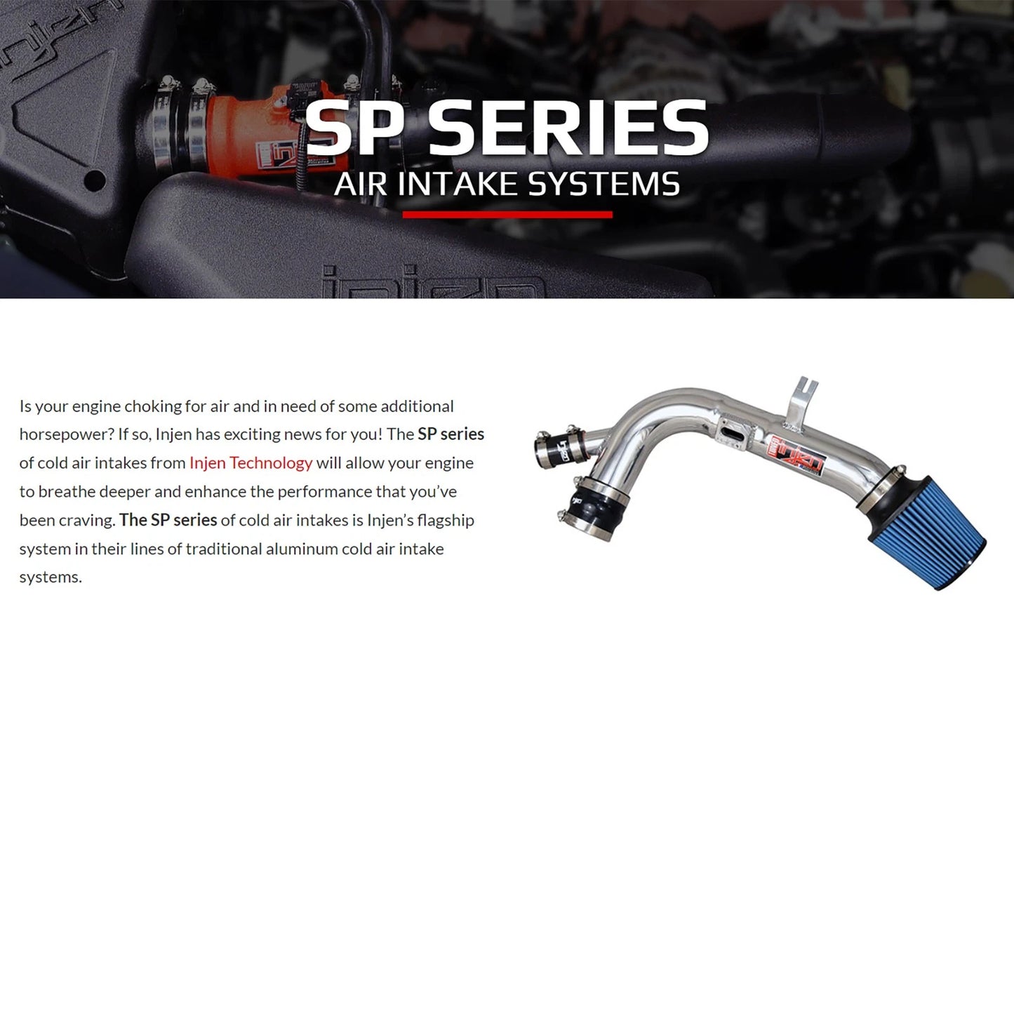 Injen Polished Short Ram Intake System | Toyota MR2 Spyder (00-04) (SP2070P)