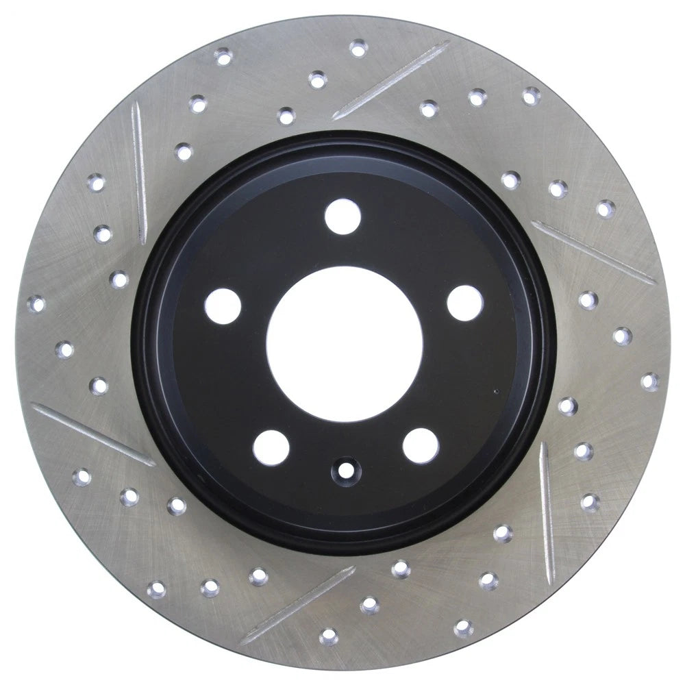 StopTech 127.33127R Rear Right Drilled Disc Brake Rotor for 09-19 A4 / 09-17 Q5