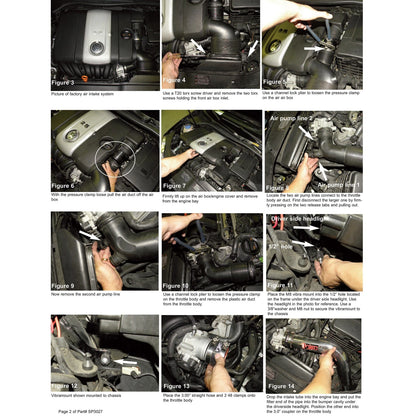 Injen Cold Air Intake | Volkswagen Golf (97-14) / Jetta (98-19) / Rabbit (97-06) / Air Fusion / Nano-Fiber Filter (NO MAF) (SP3027P)