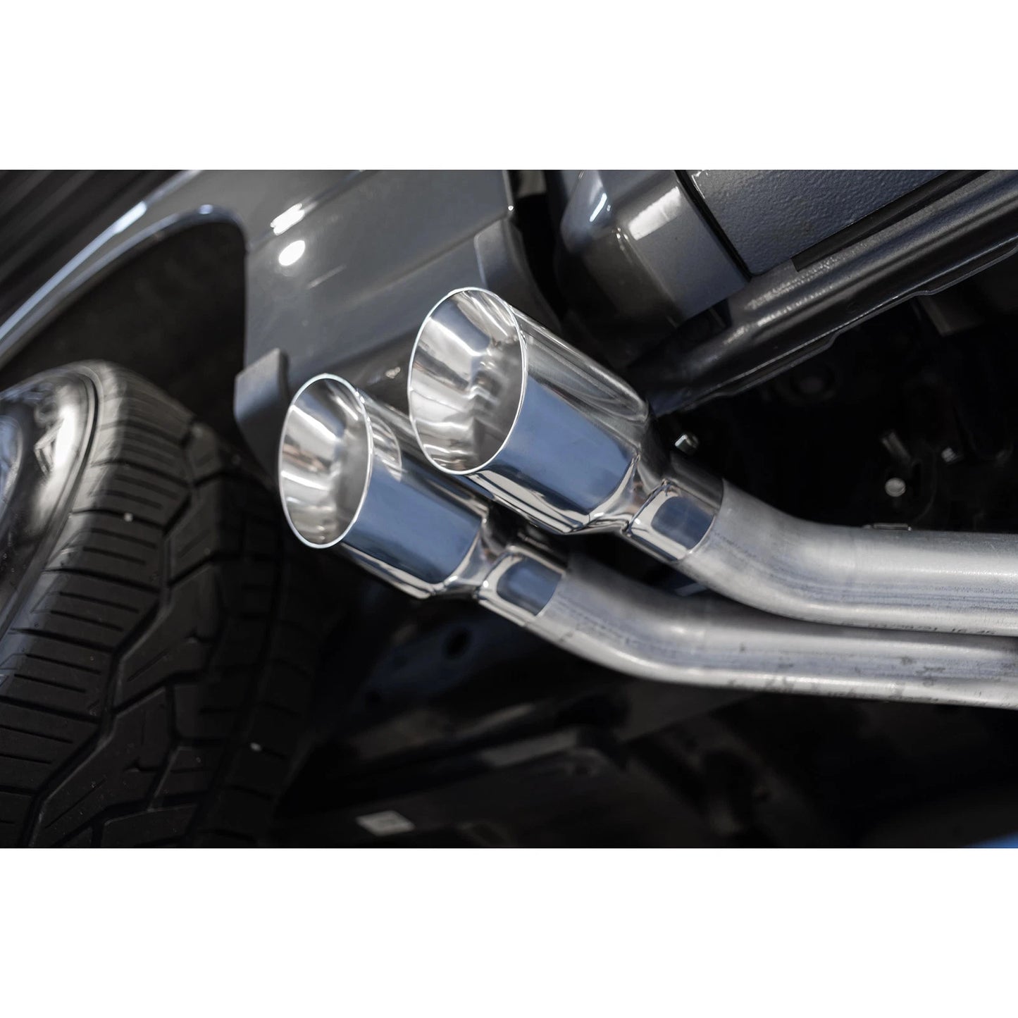 MBRP Aluminized Dual Pre-Axle Cat Back Exhaust w/ 2.5in OD Tips | Ford F150 (21+) (S5219AL)