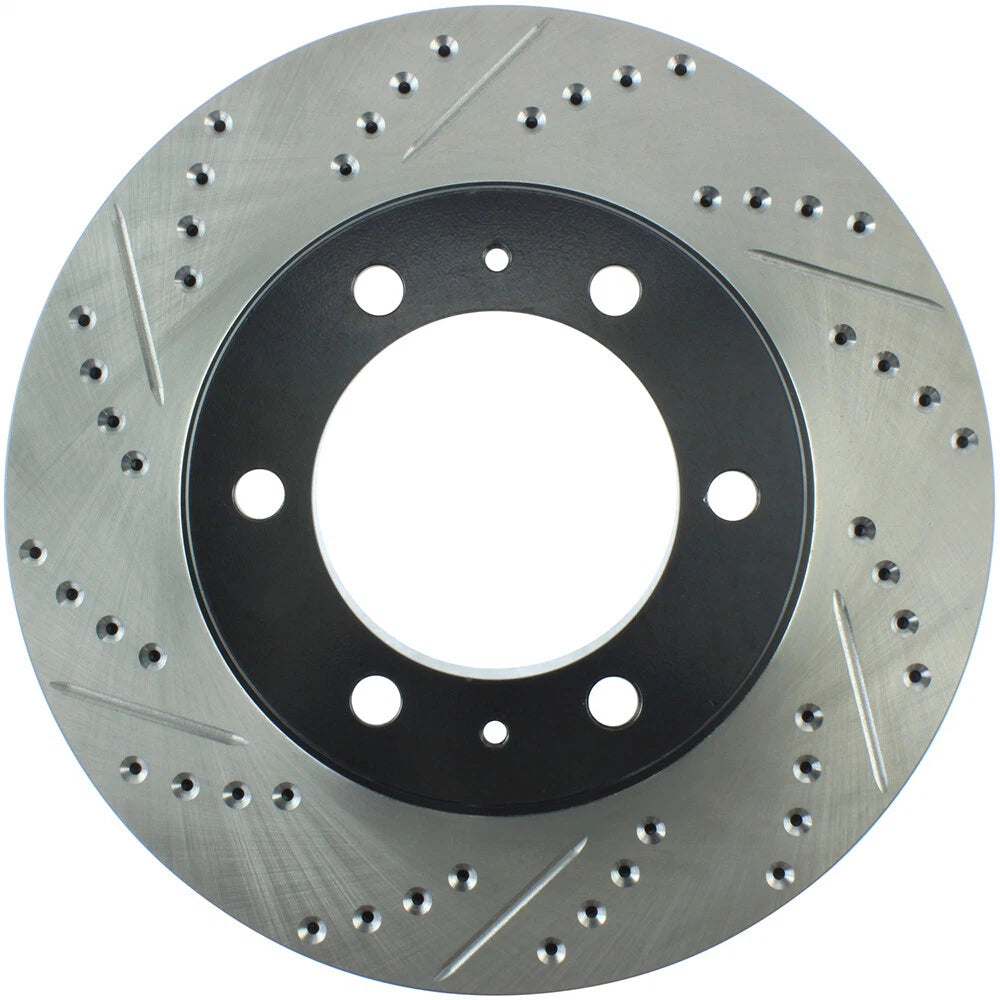 StopTech 127.44129R Front Right Drilled Disc Brake Rotor for 05-19 Toyota Tacoma