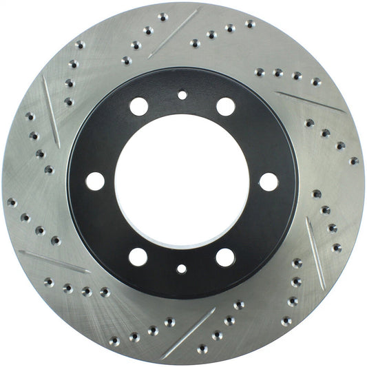 StopTech 127.44129R Front Right Drilled Disc Brake Rotor for 05-19 Toyota Tacoma