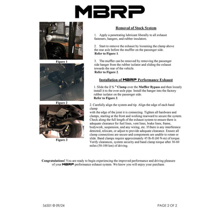 MBRP Armor Plus 3in Filter Back Exhaust | Jeep Wrangler JL (18-26) (S6501409)