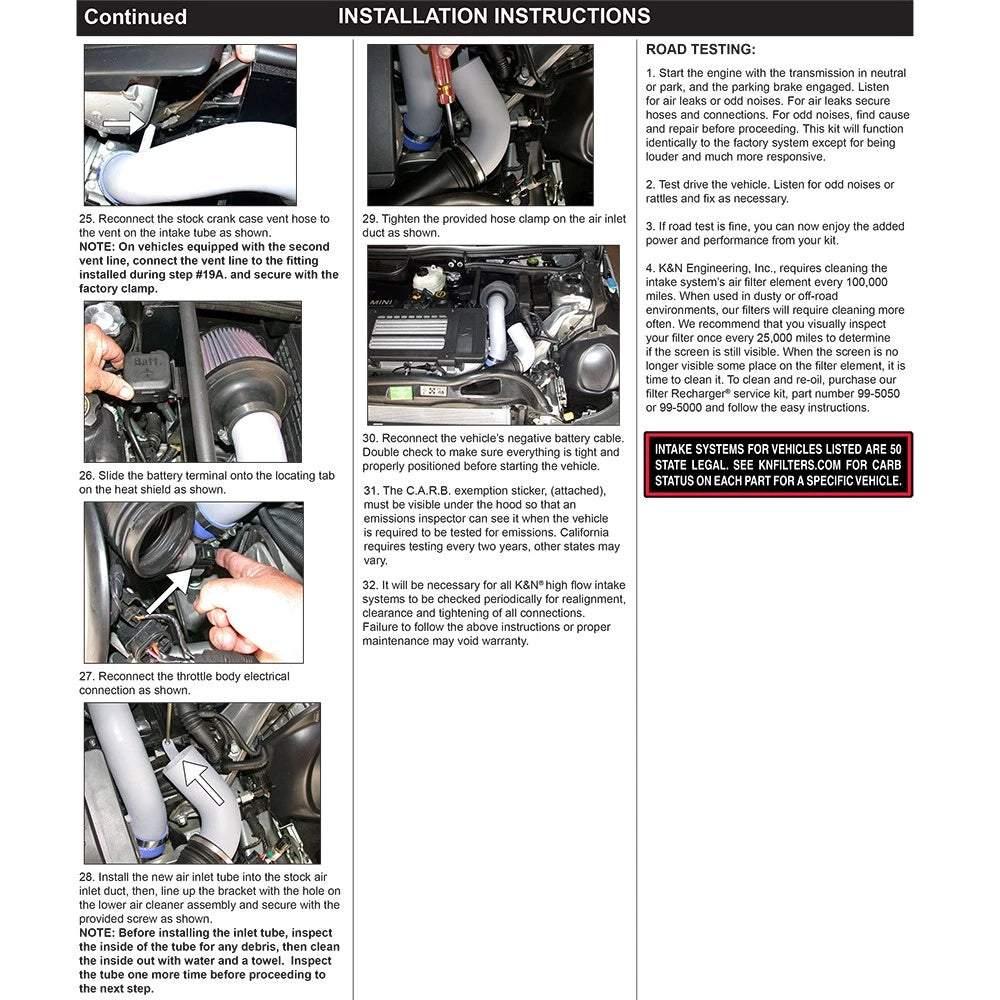 K&N Polished Typhoon Short Ram Intake | 2002-2007 Mini Cooper S (69-2021TP)
