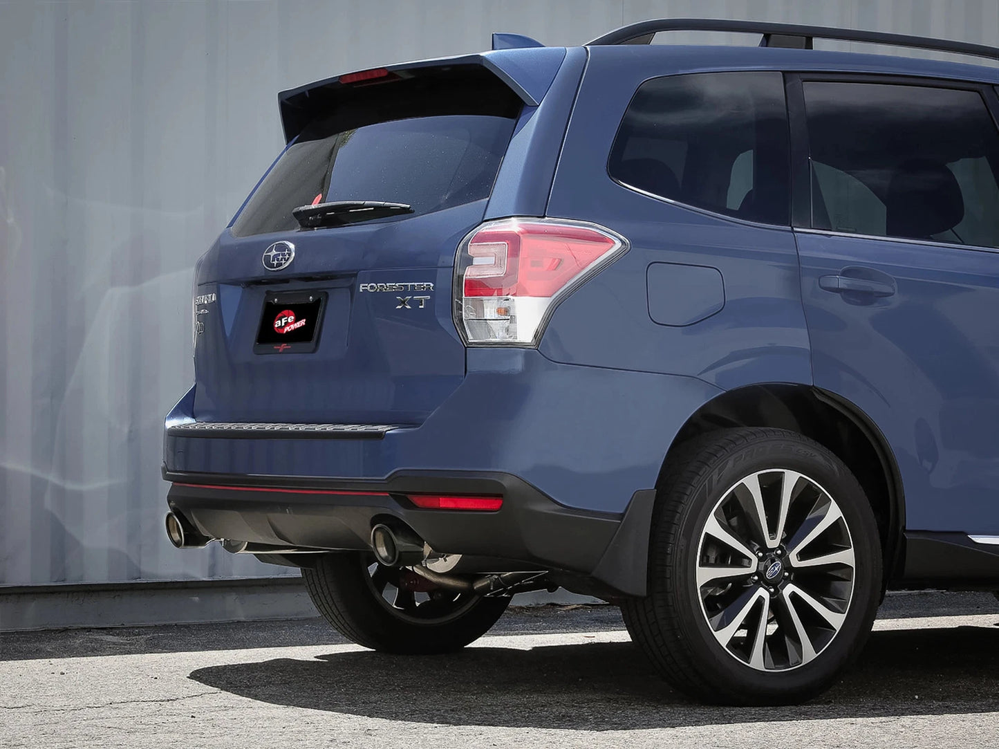aFe Takeda 2.5in to 2.25in 304 SS Cat-Back Exhaust w/ Black Tips Subaru Forester 14-18 (49-36804-B)