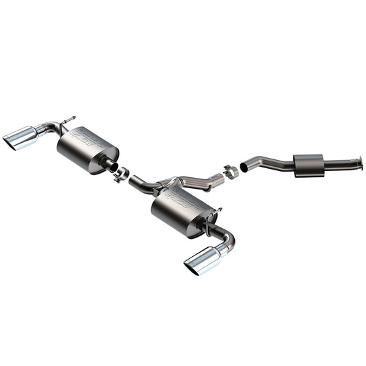 Borla 141010 S-Type Stainless Cat Back Exhaust for 2019-25 RAV4 Hybrid 2.5L AWD