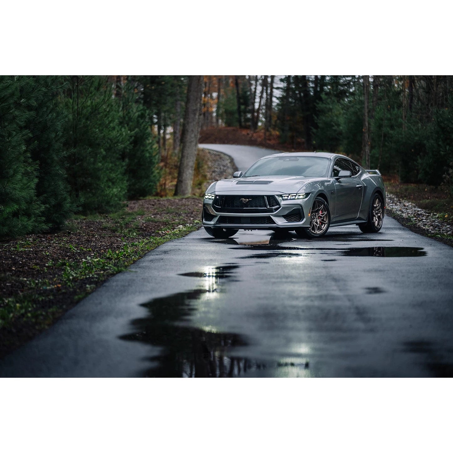 MBRP 3in Cat-Back Dual Split Rear Exhaust | Ford Mustang GT 5.0L (24+) Quad Black Tips (S7280BLK)