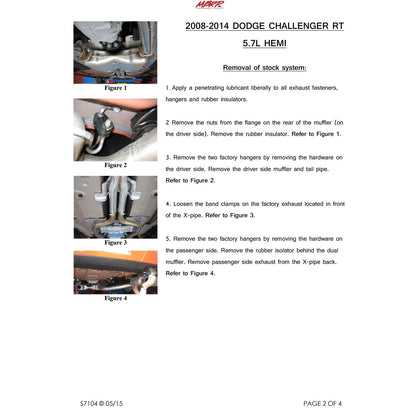 MBRP 3in. Cat-Back Dual Split Rear Exit Exhaust | Dodge Challenger RT 5.7L Hemi (09) (S7104409)