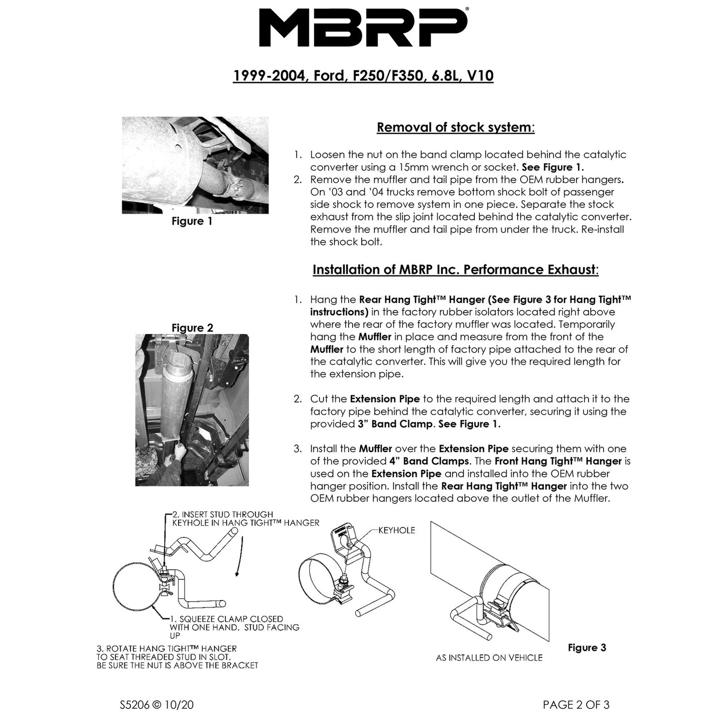 MBRP 4in. Cat-Back Single Side Exit Exhaust | Ford F-250/350 V-10 (99-04) (S5206AL)