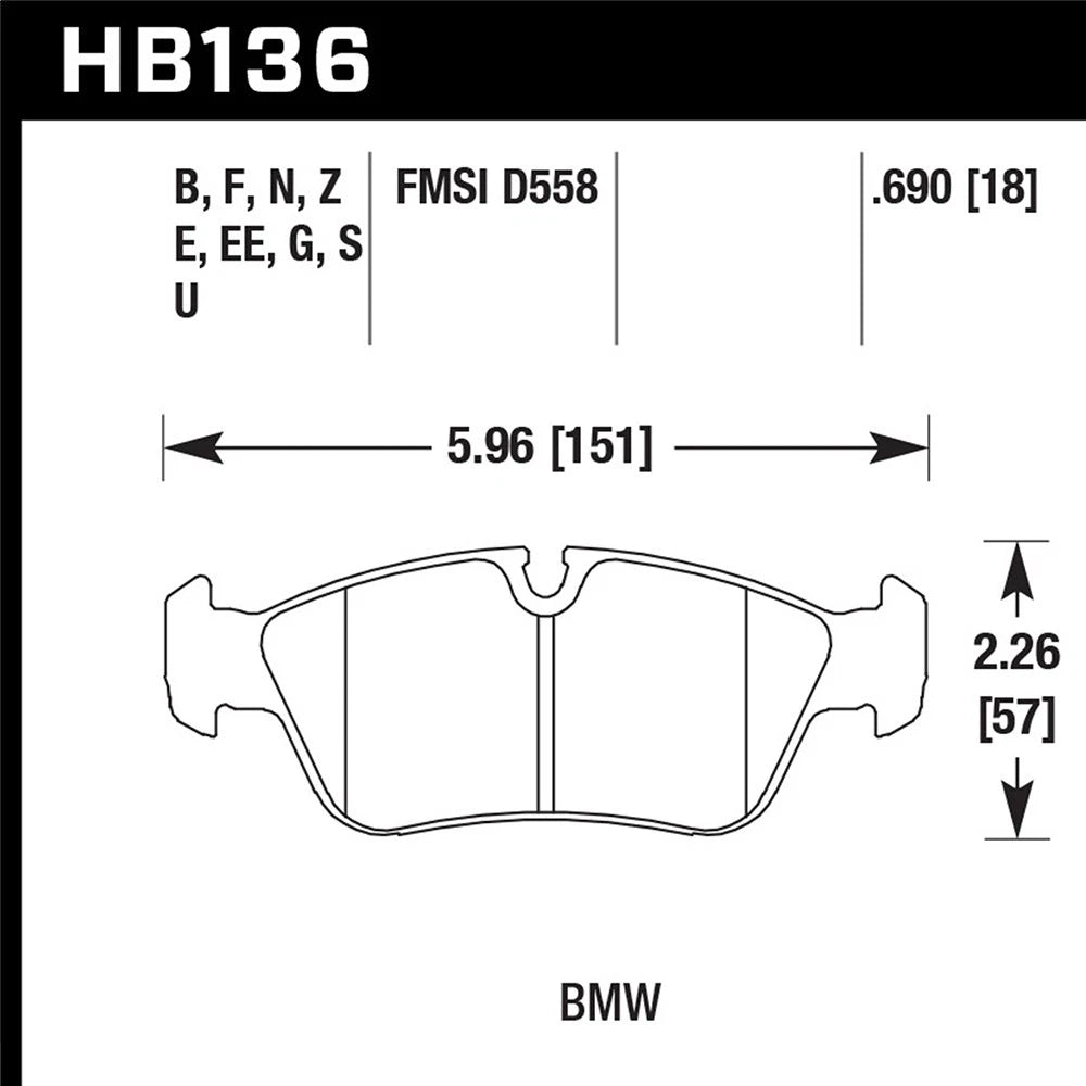 Hawk HPS Street Brake Pads | HB136F.690