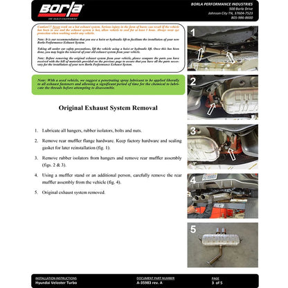 Borla S-Type Axle-Back Exhaust System | 2019 - 2021 Hyundai Veloster 1.6L Turbo (11959CB)