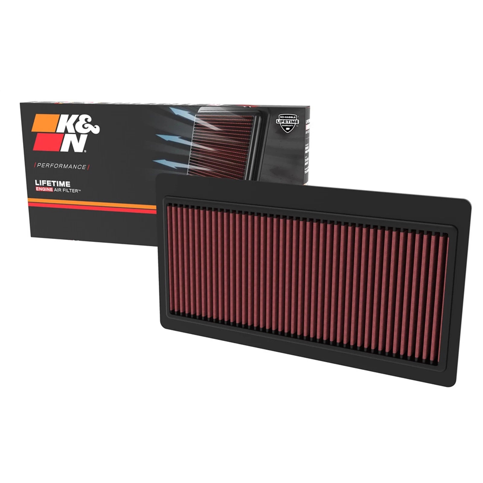 K&N 33-5117 High Flow Performance Air Filter for 22-24 MDX / 23-24 Pilot 3.5L V6