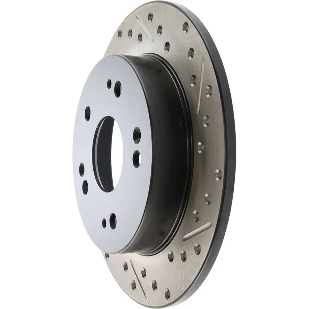 Stoptech Slotted And Drilled Rear Brake Rotor | 2006-2009 Honda Civic Ex/Si (127.40040L)