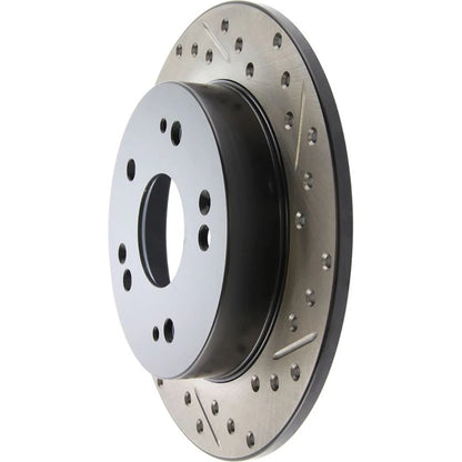 Stoptech Slotted And Drilled Rear Brake Rotor | 2006-2009 Honda Civic Ex/Si (127.40040L)