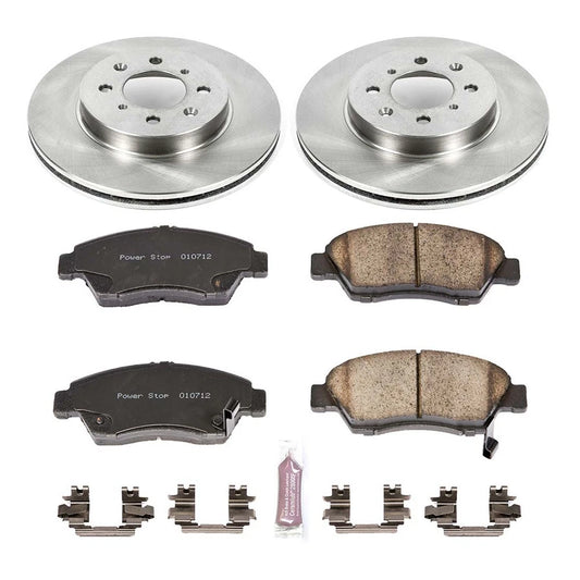 PowerStop KOE694 Front Autospecialty Brake Kit | Honda Civic/Del Sol/Fit (93-08) (SPF694)