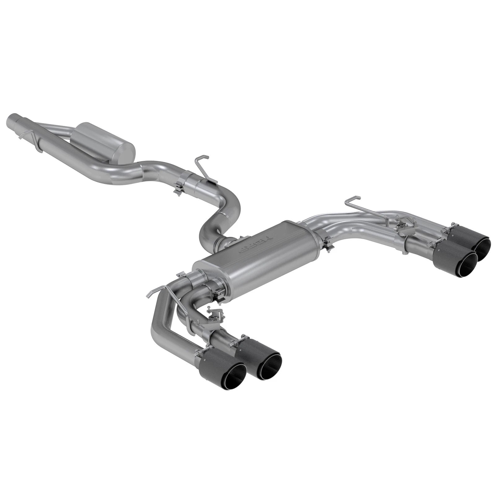MBRP Active Quad-Tip Exhaust | 2015-2020 Audi S3 (S46043CF)