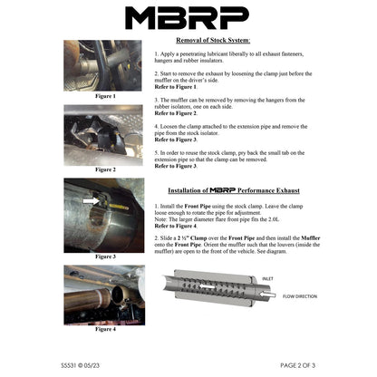 MBRP 2.5in Single Rear Exit High Clearance Cat-Back | Jeep Wrangler JL (18-20) (S5533304)