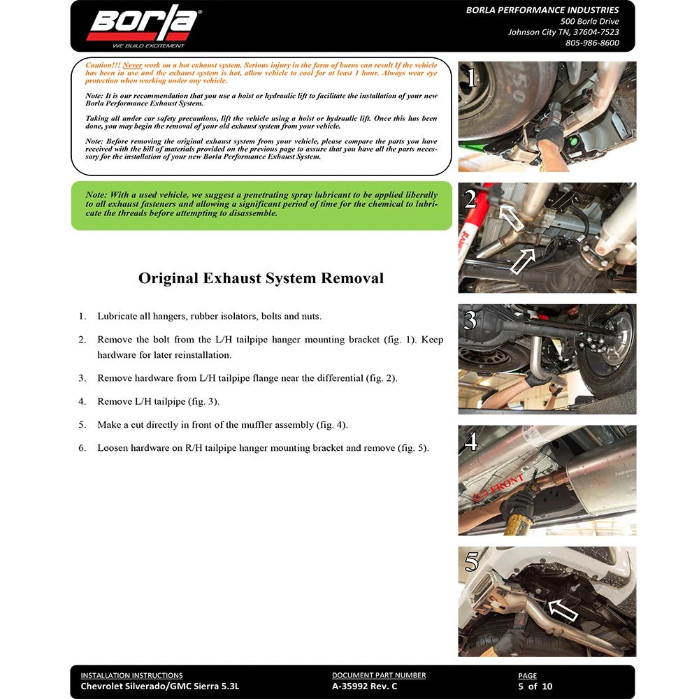 Borla Cat-Back Exhaust System - Touring | Multiple Fitments (140780)