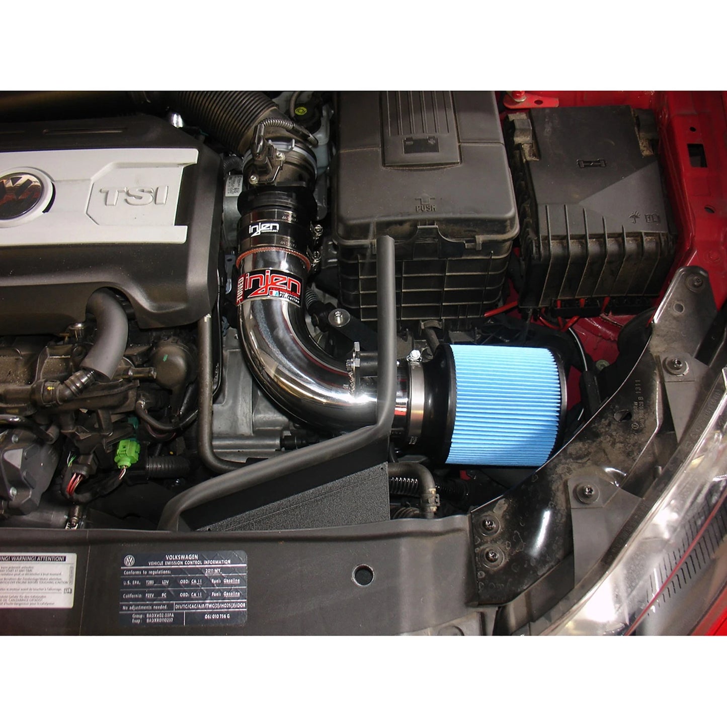 Injen Polished Cold Air Intake | 2010-2012 Volkswagen Golf MK6 GTI (SP3075P)
