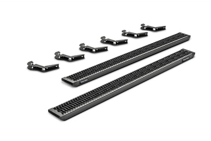 N-Fab Growler Fleet 05-19 Toyota Tacoma Crew Cab - Cab Length - Tex. Black
