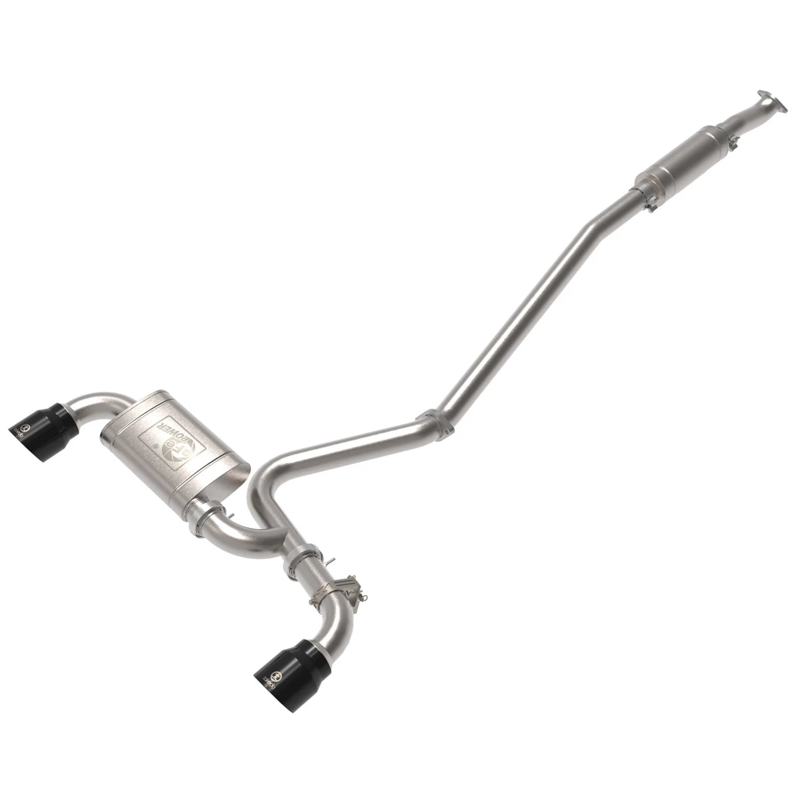 aFe 3in 304 SS Cat-Back Exhaust w/ Black Tips | Hyundai Kona N L4 2.0L (22-23) (49-37033-B)