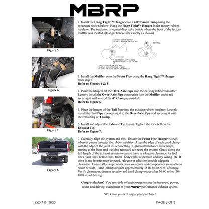 MBRP 4in Resonator-Back Catback Exhaust | Ford F-250/350 17+ (S5247AL)