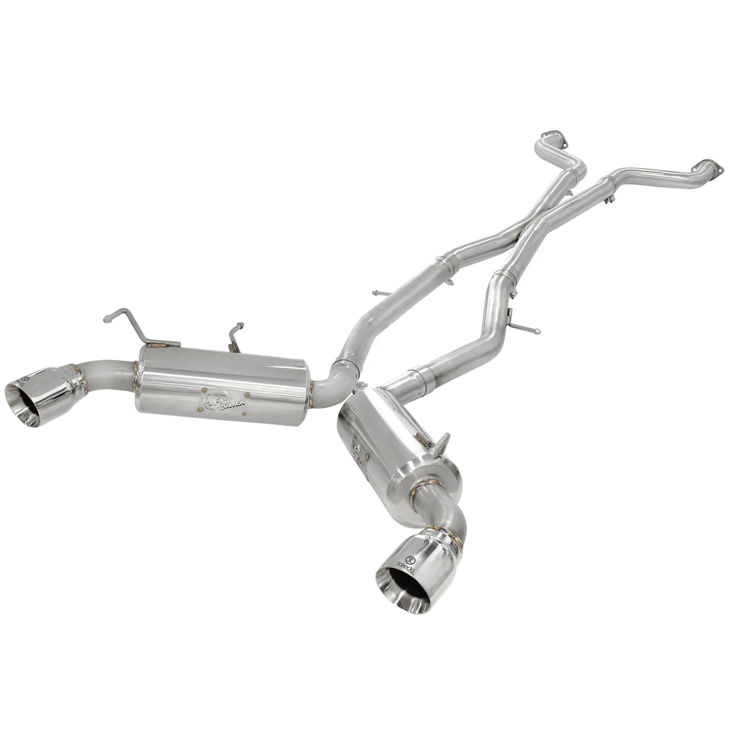 aFe Takeda 2.5in SS Cat-Back Exhaust w/ Polished Tips | Nissan 370Z V6 (09-13) (49-36107)