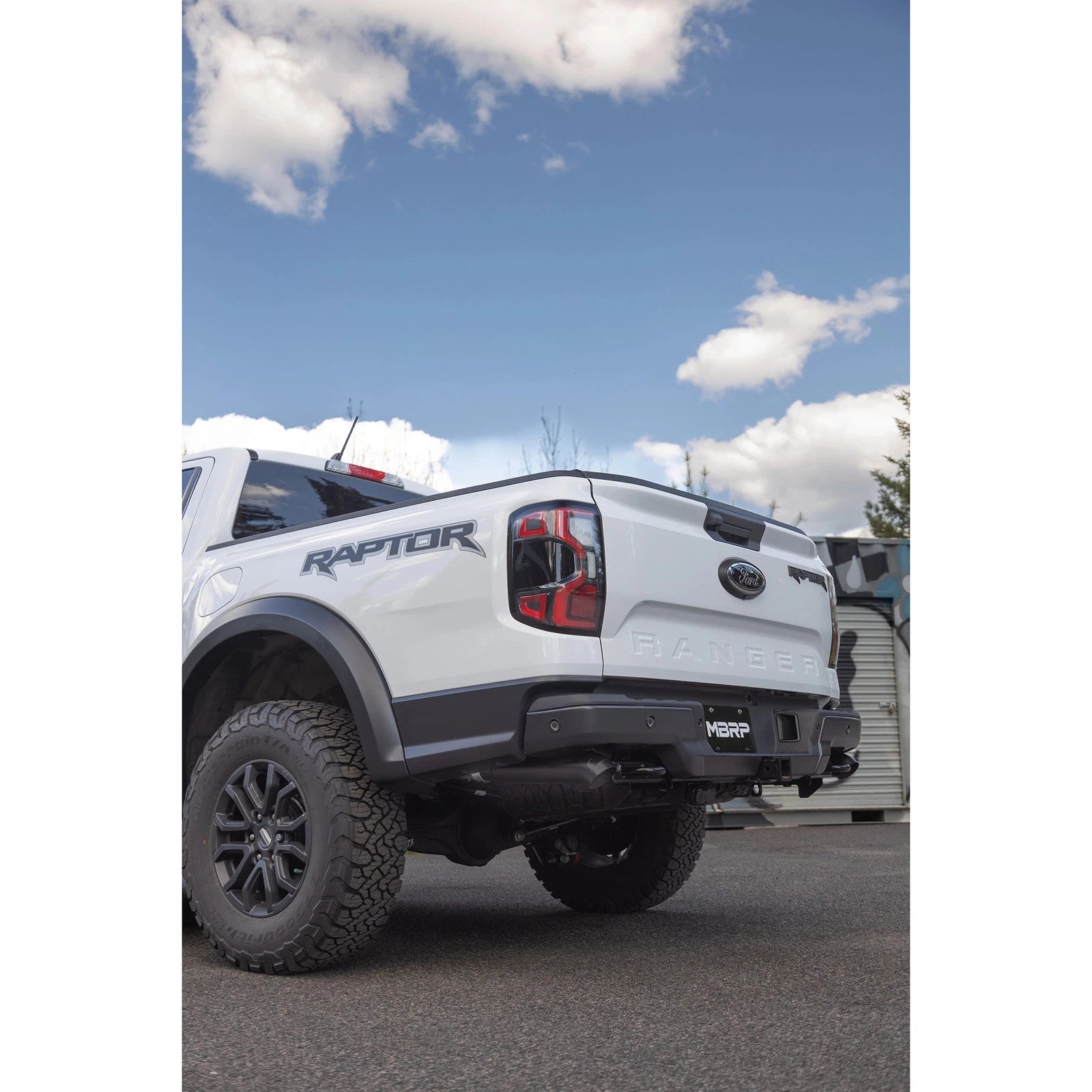 MBRP 3in D&R Axle Back Exhaust | Ford Ranger (22-26) (S5270BLK)