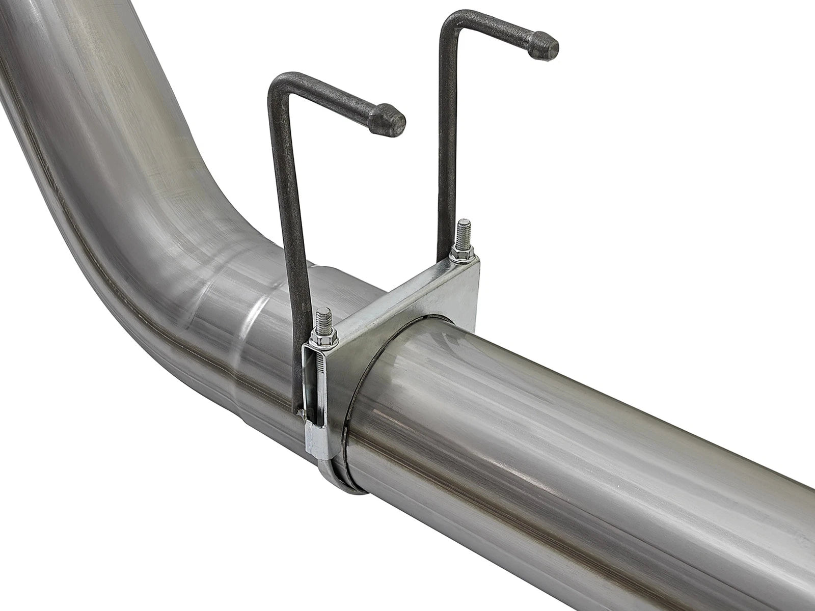 aFe 5in HD 409-SS DPF-Back Exhaust w/ Polished Tip | Ford Diesel Trucks V8 6.7L (17+) (49-43090-P)
