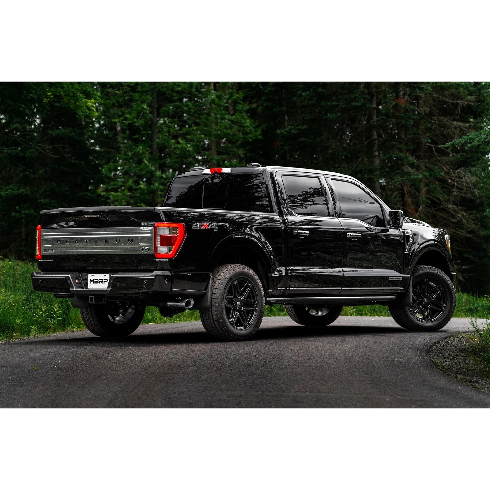 MBRP 3in Resonator-Back Single Side Exit Exhaust | Ford F-150 Powerboost Hybrid (21+) (S5221AL)