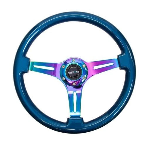 NRG 350mm Steering Wheels - NeoChrome Spokes - Standard Colors (ST-015MC)