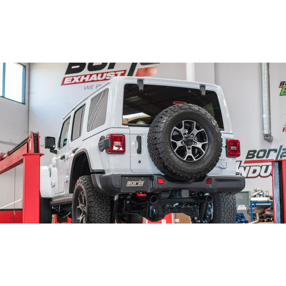 Borla Axle-Back Exhaust System - S-Type | 2018-2021 Jeep Wrangler 3.6L (11963)