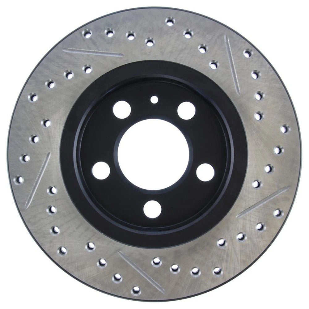 StopTech 127.33069R Rear Right Drilled Brake Rotor for 00-06 TT / 02-06 VW Golf
