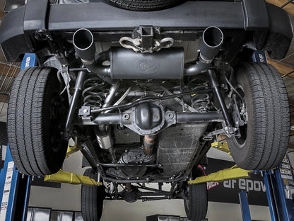 aFe Rebel Series 2.5in 409 SS Cat-Back Exhaust | Jeep Wrangler JK V6 3.6/3.8L (07+) (49-48062-B)